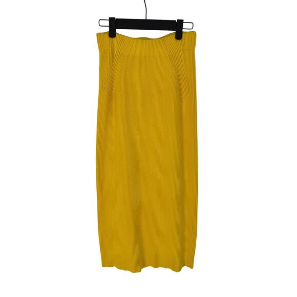 Mara Hoffman Dresses & Skirts - Mara Hoffman Yellow Knit Alessia Midi Skirt